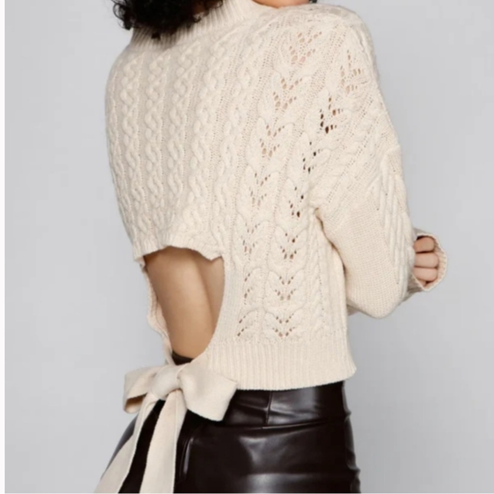 Ivory Cable Knit Sweater